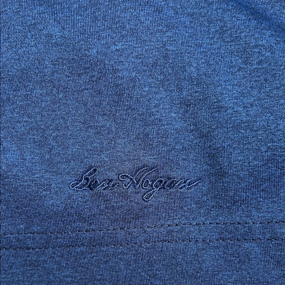 Ben Hogan Performance Men’s Two-Tone Blue Polo Shirt - Picture 4 of 6